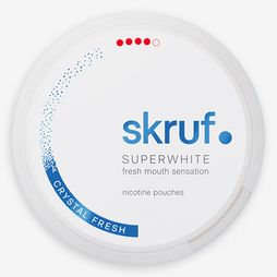 Skruf Superwhite Crystal Fresh Xtra Strong